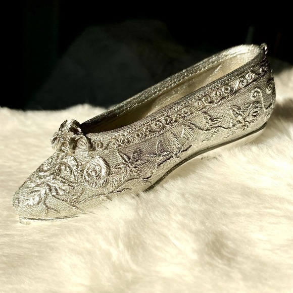 VICTORIAN Style Silver Tone Shoe Ornaments Set of 6 - Picture 4 of 16
